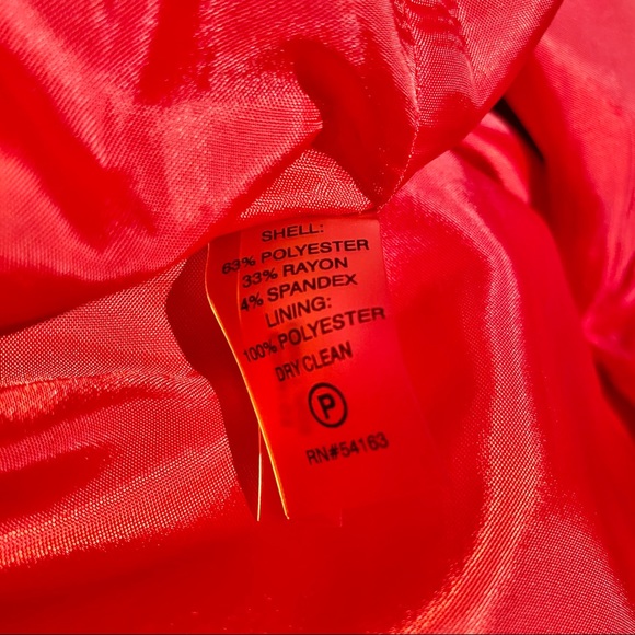 Ellen Tracy Red Sheath Dress - Picture 8 of 8